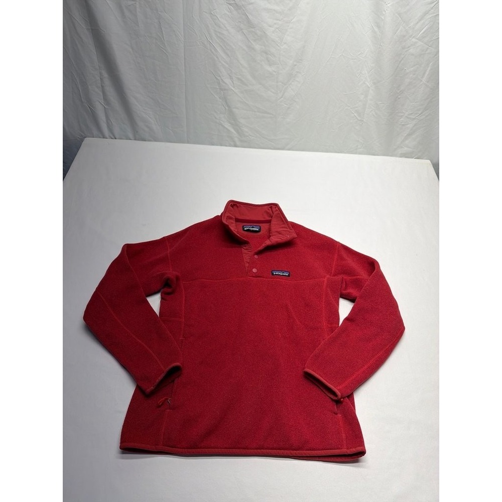 Patagonia Red Better Sweater Fleece Snap-T Pullover Womens Small